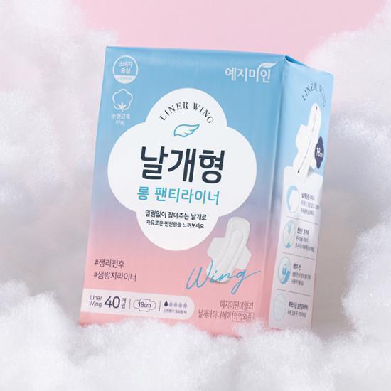 예지미인 날개형 롱 팬티라이너 40P