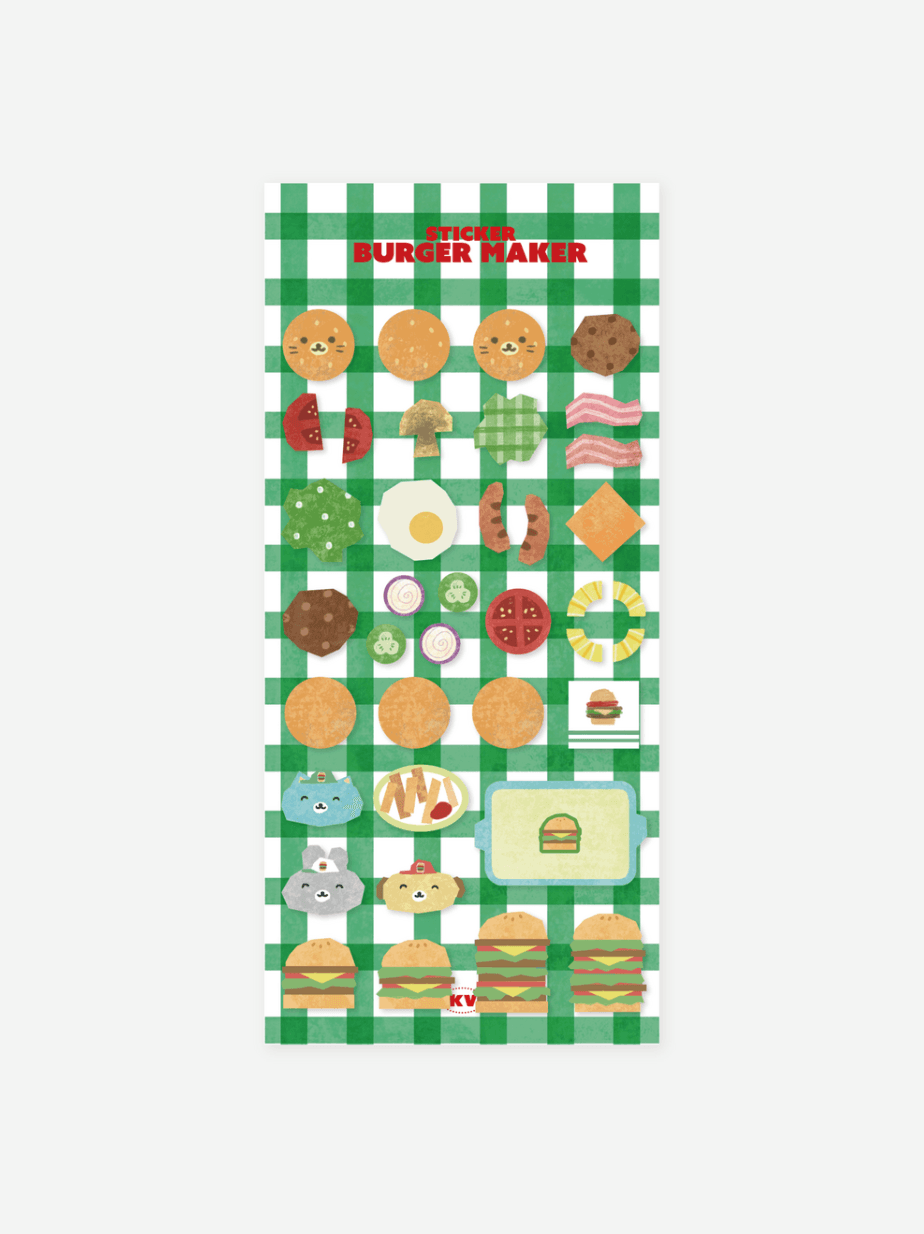 3D STICKER - BURGER MAKER