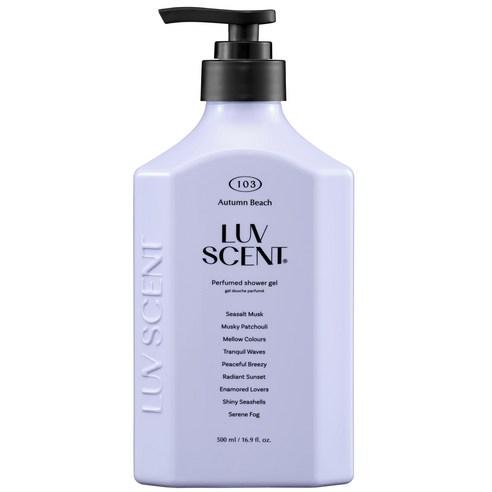 애경 럽센트 바디워시 어텀비치 씨솔트머스크향, 500ml, 1개 - 바디워시 | 쿠팡
