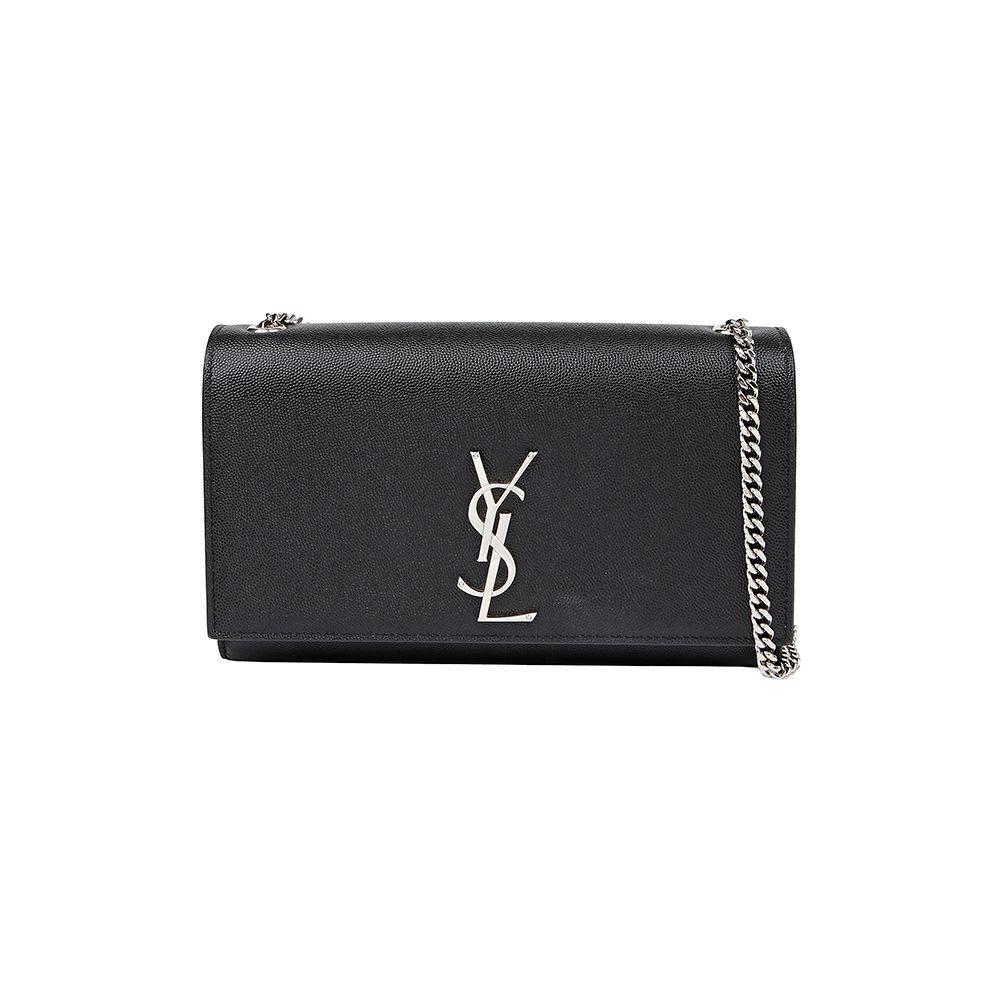 미디엄 숄더 크로스백 블랙 은장