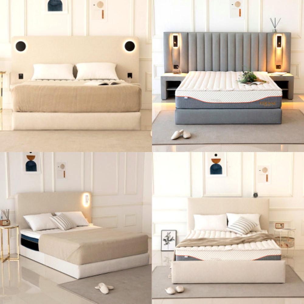 에덴느 호텔식 침대 헤드보드 패브릭 침대프레임 이스턴킹