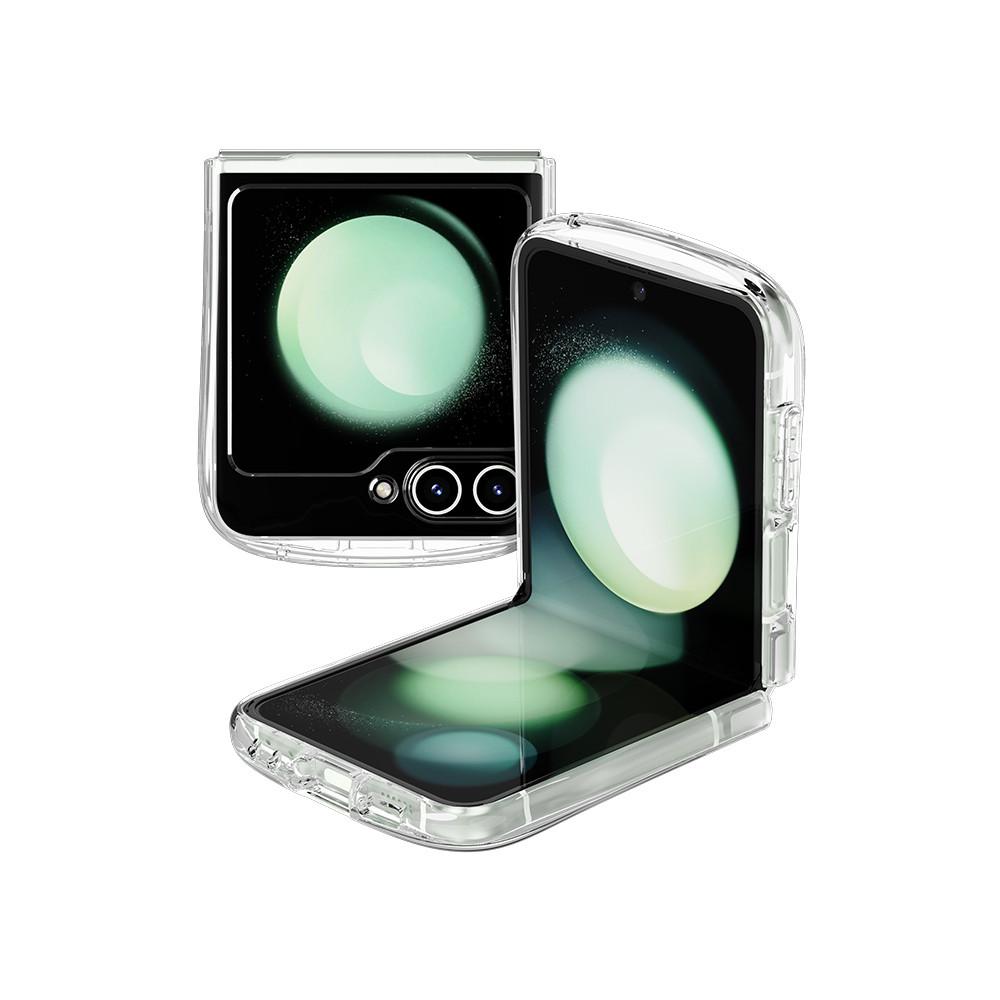 [강화유리필름+케이스 SET] 아이페이스 갤럭시 Z 플립5 룩인 클리어 하이브리드 케이스