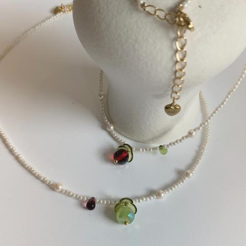 [osl!] fruity pearl necklace (strawberry/green apple)