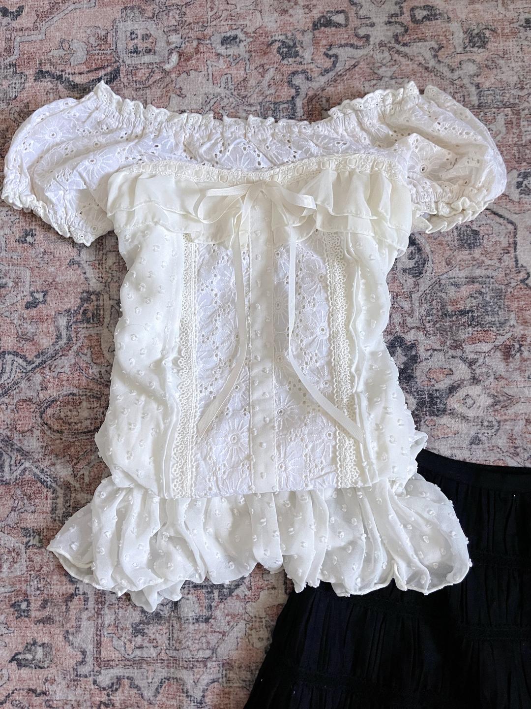 Dainty Dollette Milkmaid Top