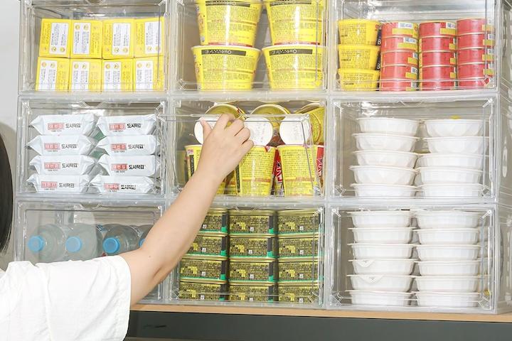 [7% 쿠폰] 도어형 펜트리 투명 수납함 정리함 리빙박스