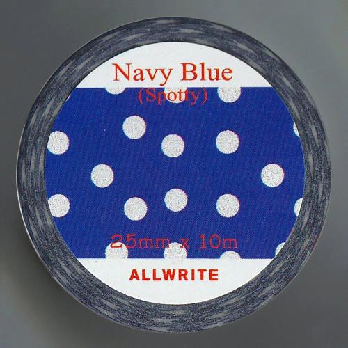 Spotty_Classic Navy (25mm)