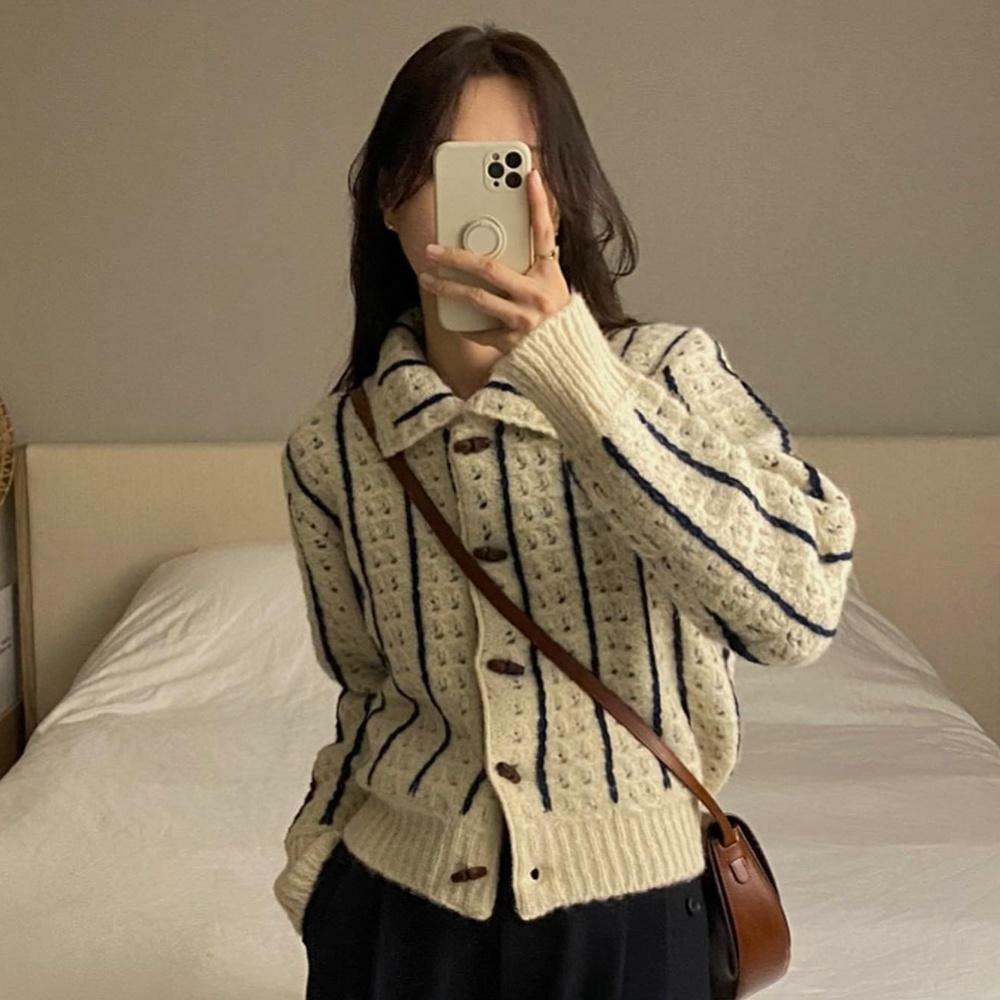 [7차] COLLAR LINE CARDIGAN(BE)