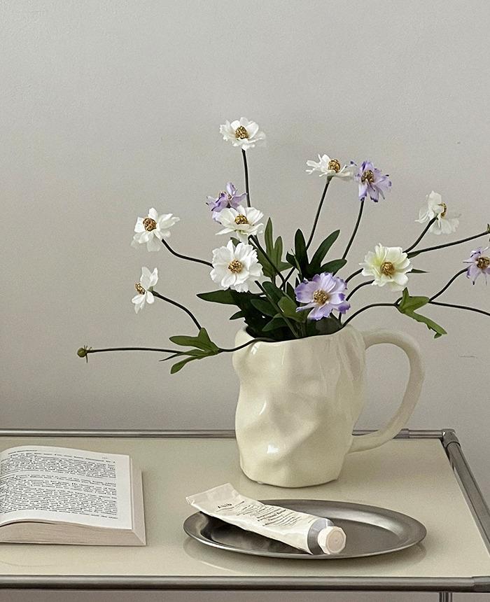 어글리 꽃병 세라믹 화병