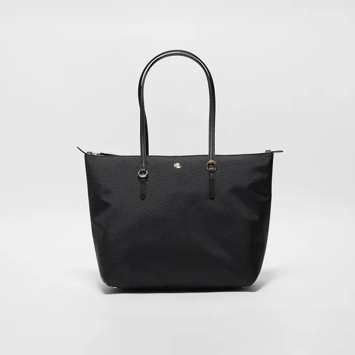 나일론 미디엄 키튼 토트 (BLACK)