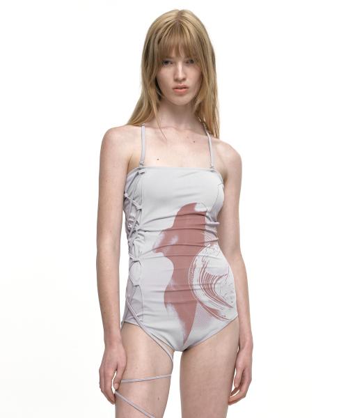 COSMIC SWIM SUIT LIGHT GRAY
