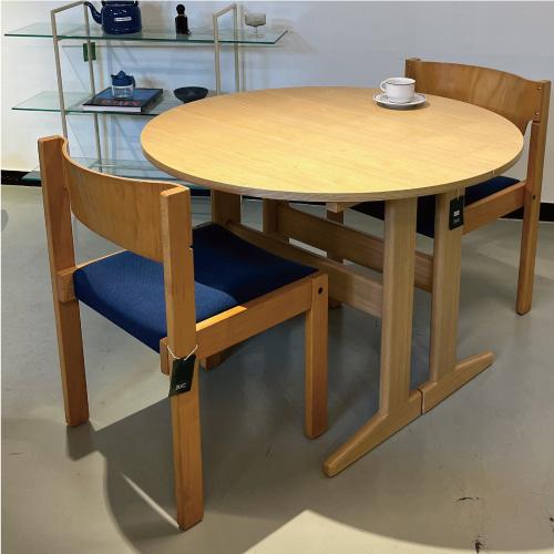 dutch wood stacking chair (navy&wood)