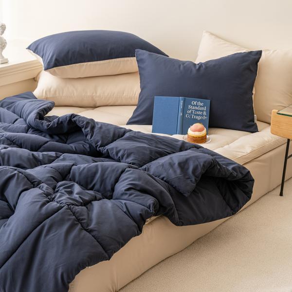 스무디 먼지없는 피치스킨 차렵이불 침구세트 5colors (S/Q)