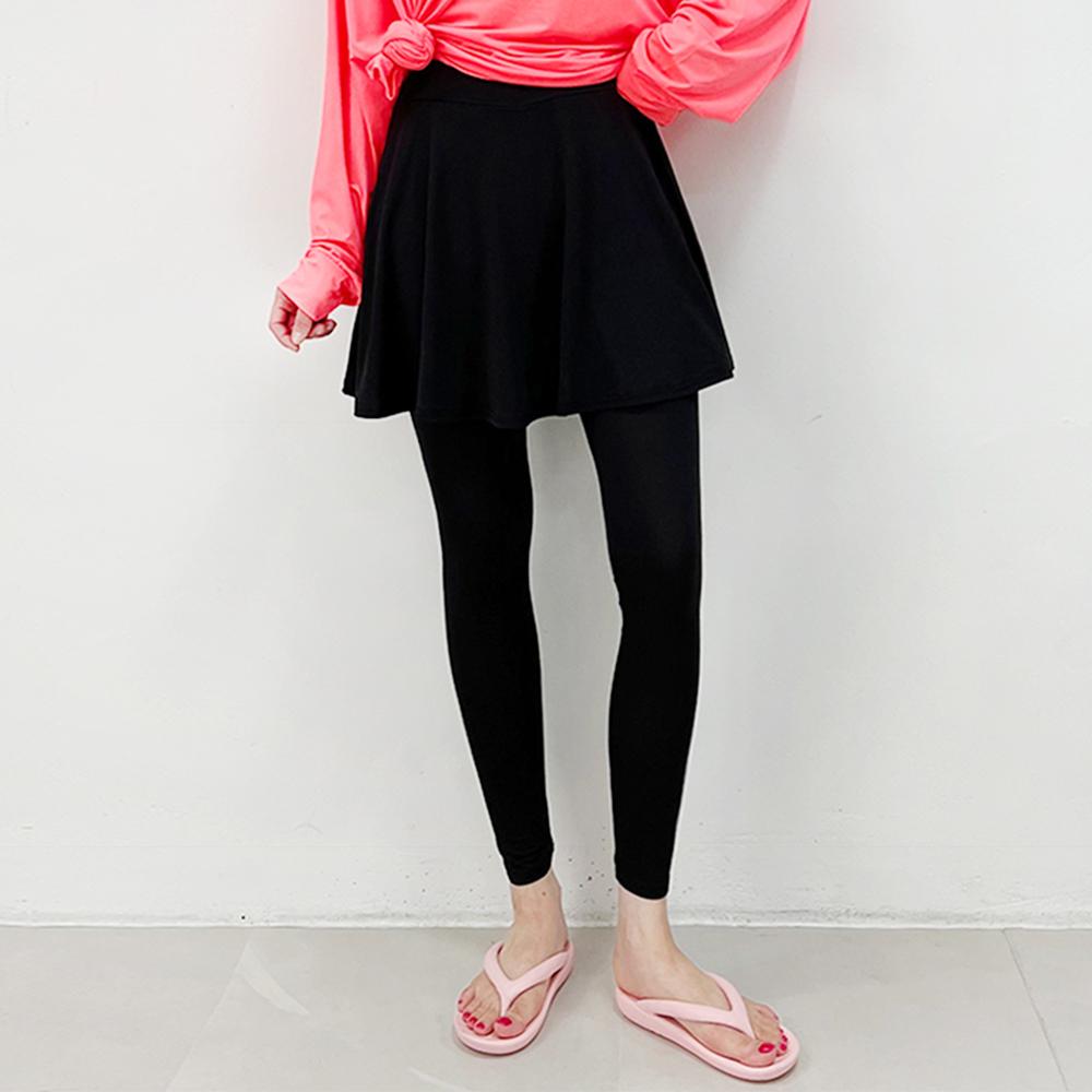 플레어 스커트 워터레깅스 수영복 래쉬가드 비치웨어 빅사이즈 체형커버 (55-120까지)