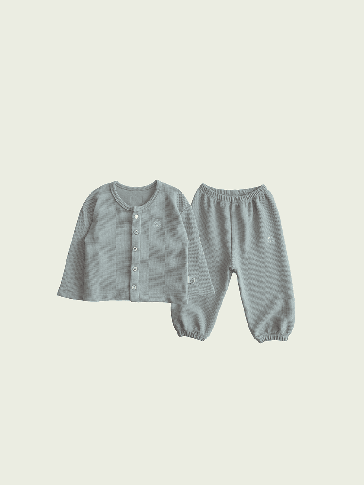 Waffle set (Mint gray)