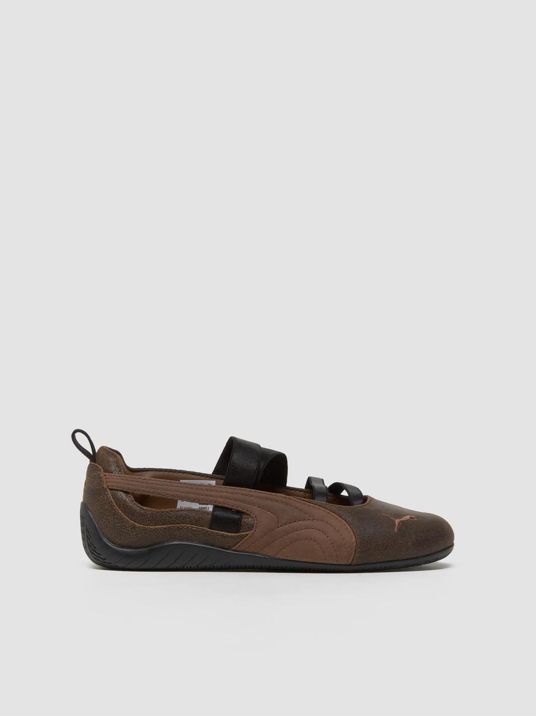PUMA - x VOO Speedcat Ballet Sneaker in Dark Chocolate & Haute Coffee - 405089-01