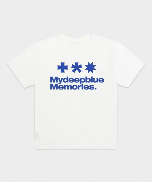 Mm Symbol Logo T-Shirts (WHITE / BLUE)