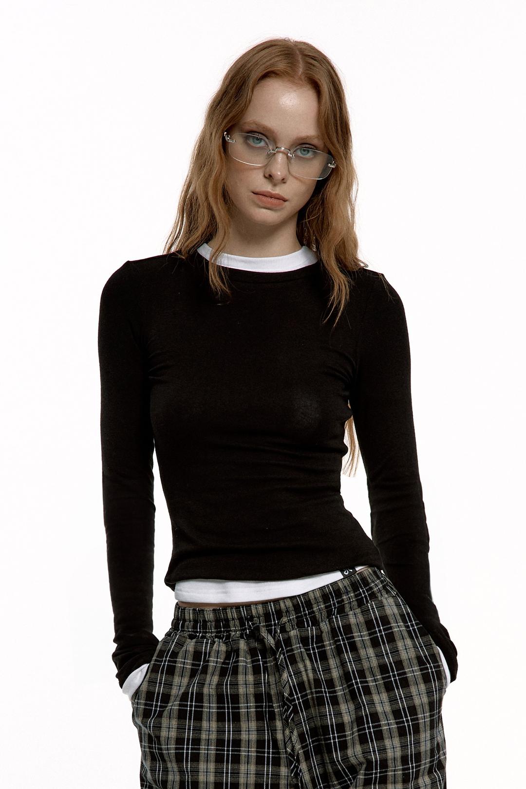 BASIC LAYERED SLEEVE BLACK [예약발송 09/23]