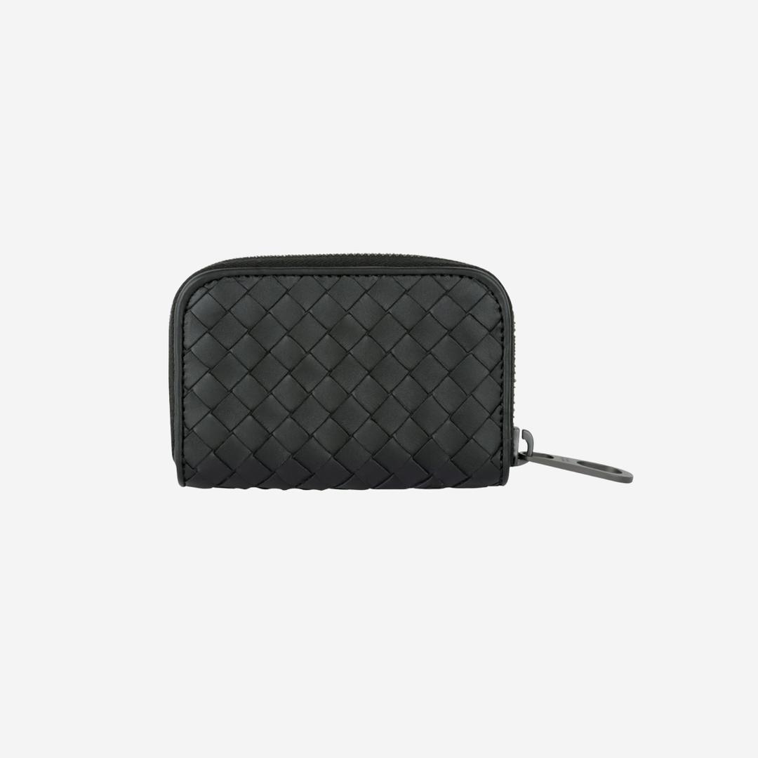 Bottega Veneta Zipped Card Case Black