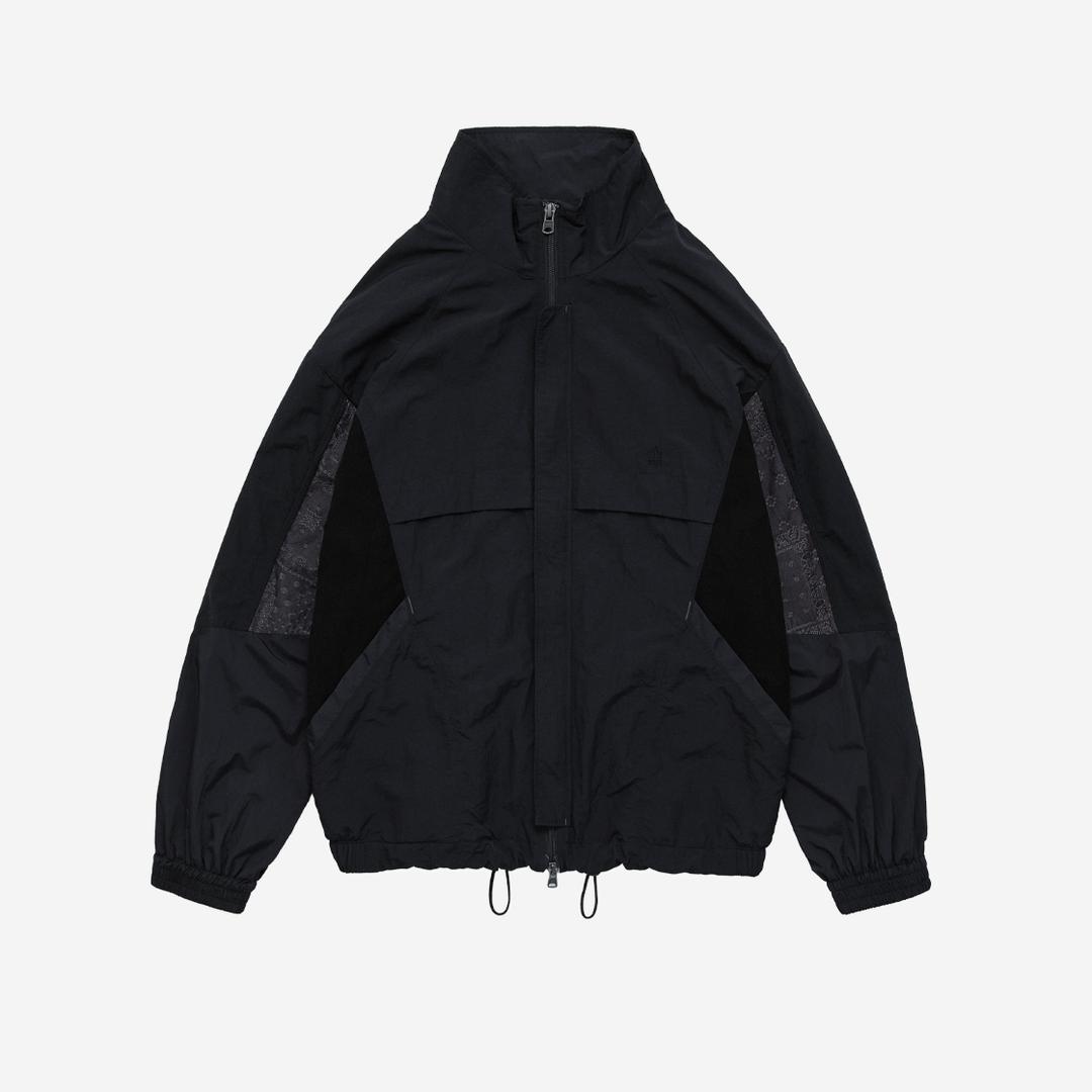 (03.25 PM6:00) track jumper paisley patched - black