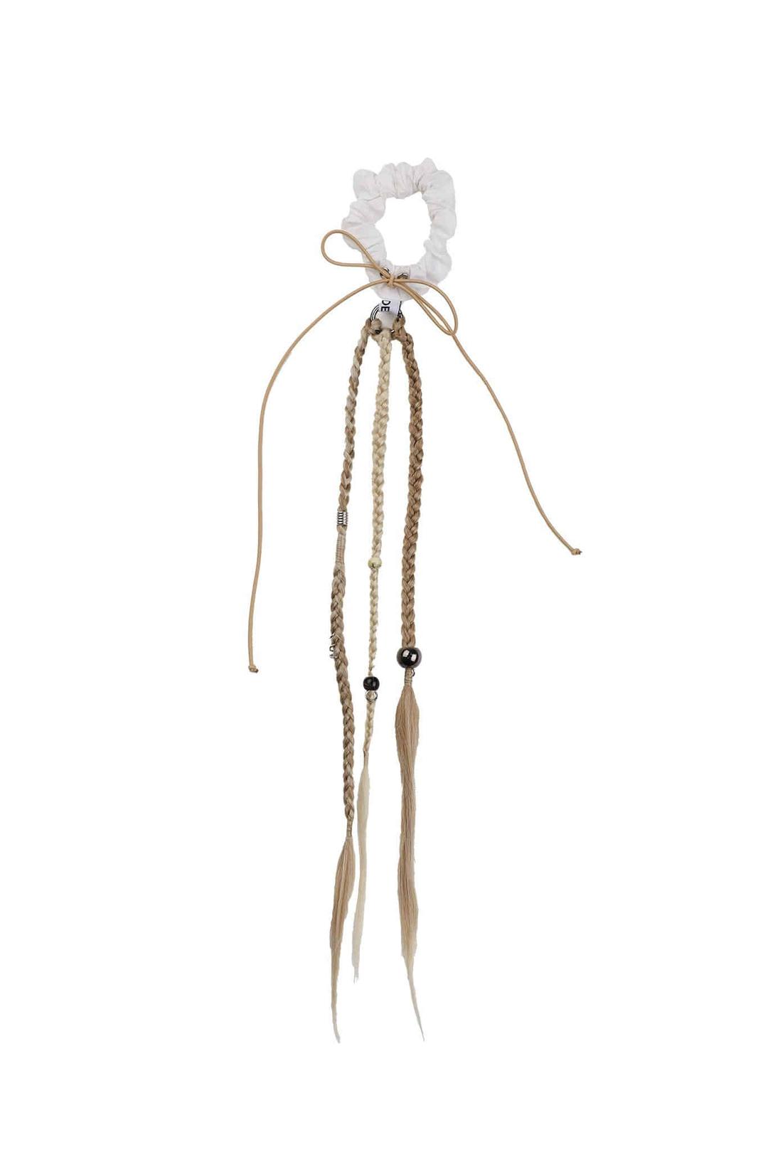 TASHA X DEPC BRAIDS SCRUNCHIE (WHITE)