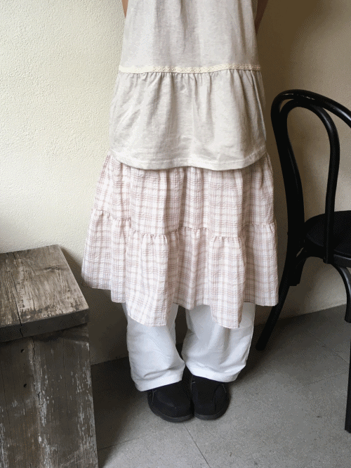 check pocket skirt (2c)