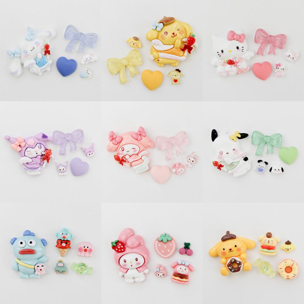 마멜 한교동 포차코 쿠로미 파츠 신발 버튼 세트