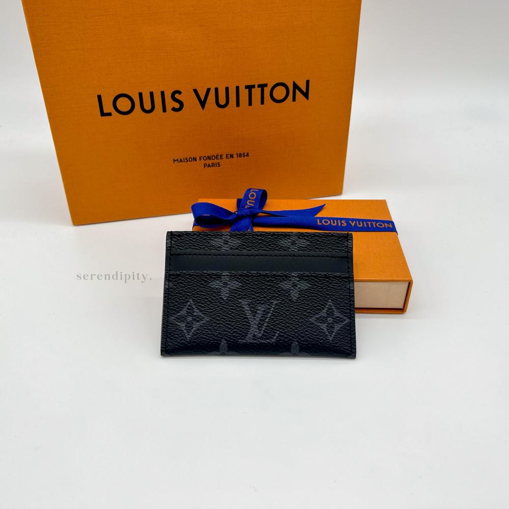 루이비통 더블 카드 홀더 모노그램 이클립스 M62170