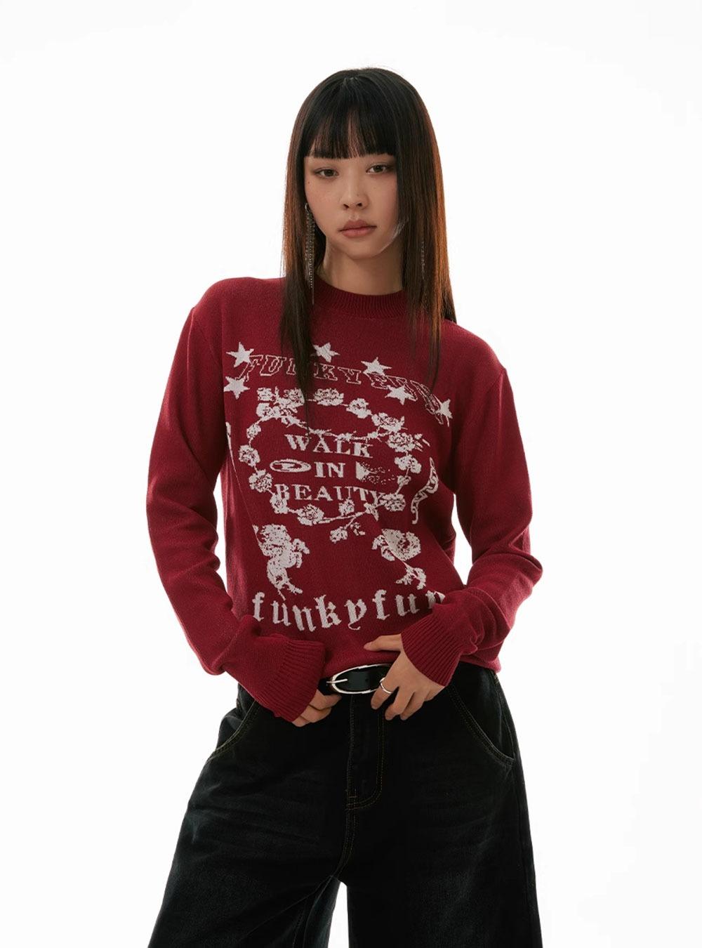 Feeling Bottoming Knit Sweater