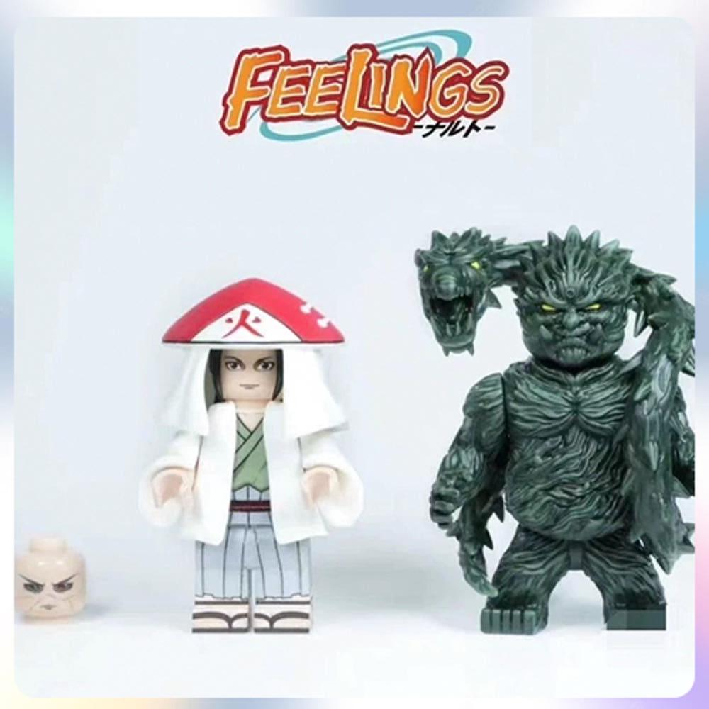 나루토 센쥬 하시라마 1대 호카게 필링스 fl 풀세트 블록 피규어 레고 커스텀 브릭