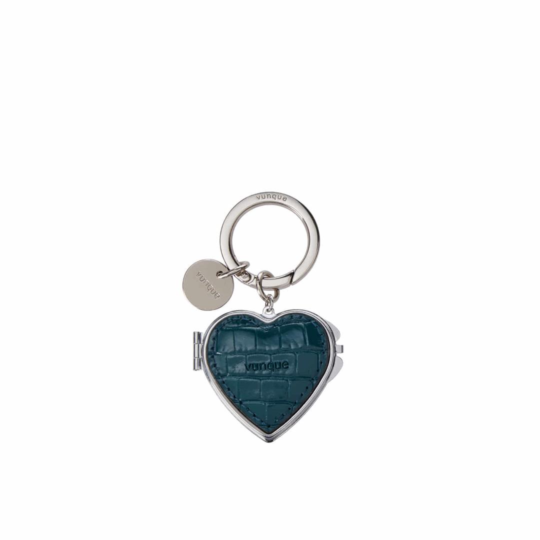 Heart Pocket Mirror Charm (하트 포켓 미러 참) Green