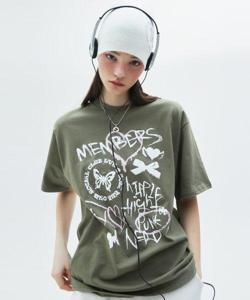 CL PUNK TEE(KHAKI)