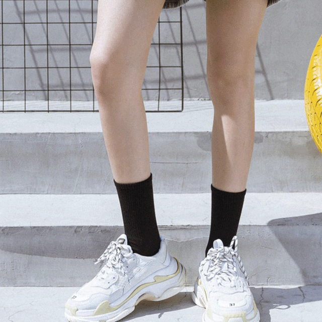 [국내생산]여성용 남성용 카바 밴딩 중목 양말 10켤레 세트 면양말 남자양말 여자양말