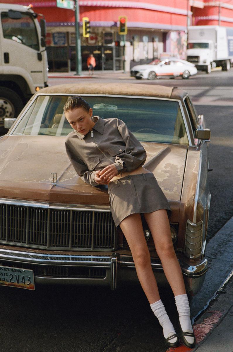 Monroe Skirt | Charcoal