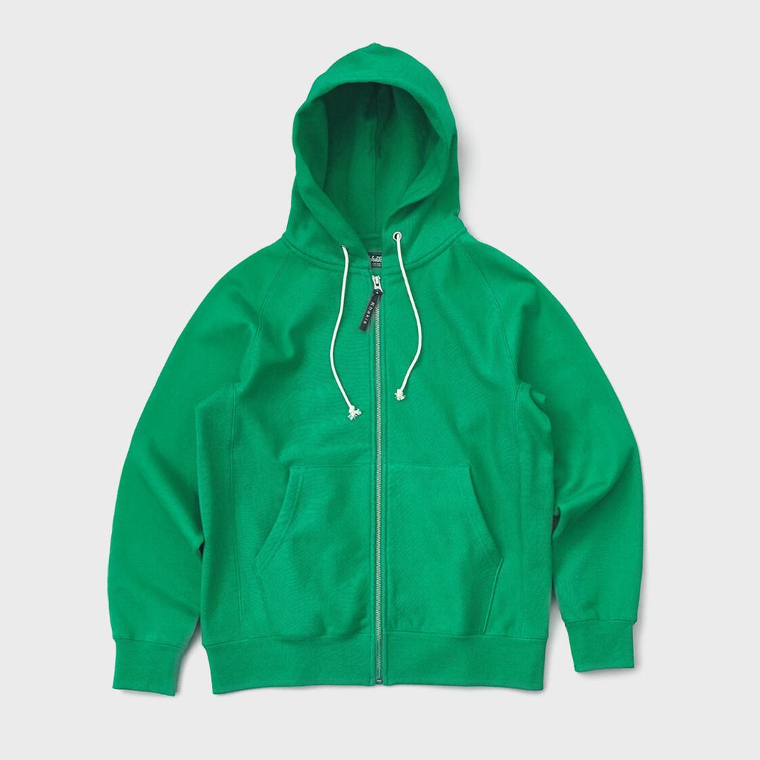 Raglan Full Zip Hoodie Green