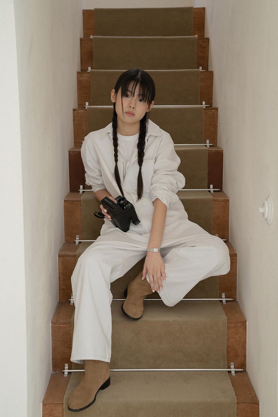 Carpenter jumpsuit_white*4/1일출고예정