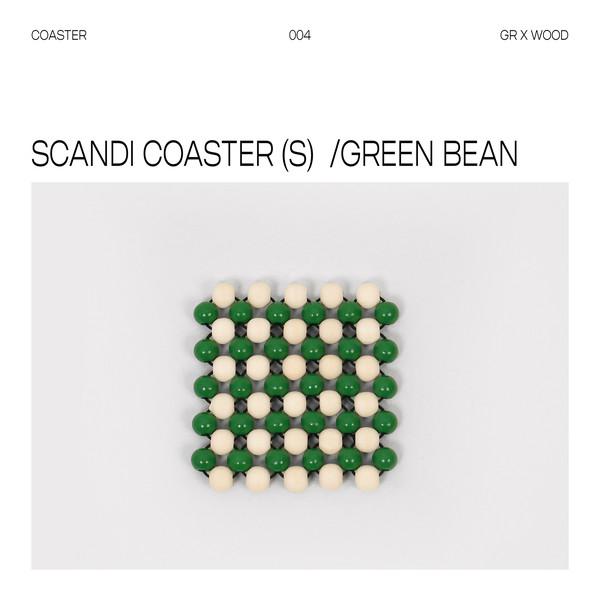 SCANDI COASTER (S)  / GREEN BEAN