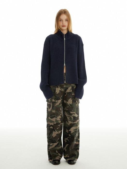 Two way multi cargo pants [Military]