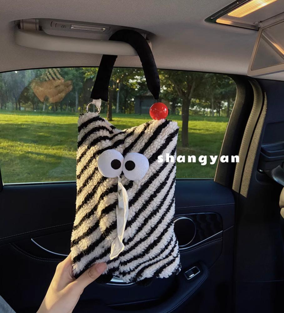 creahome 크레아홈 Luz 동글 귀여운 고리형 차량용 티슈 휴지 화장지 케이스