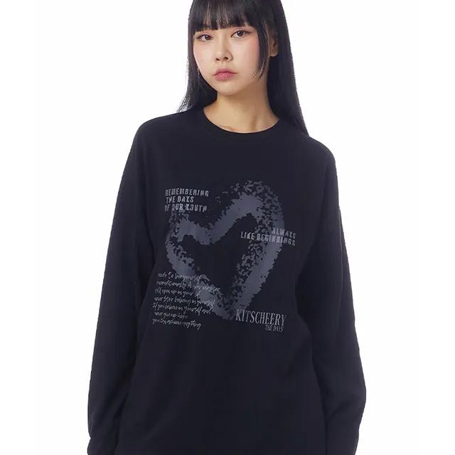 Leaf Heart Long Sleeve (Black)