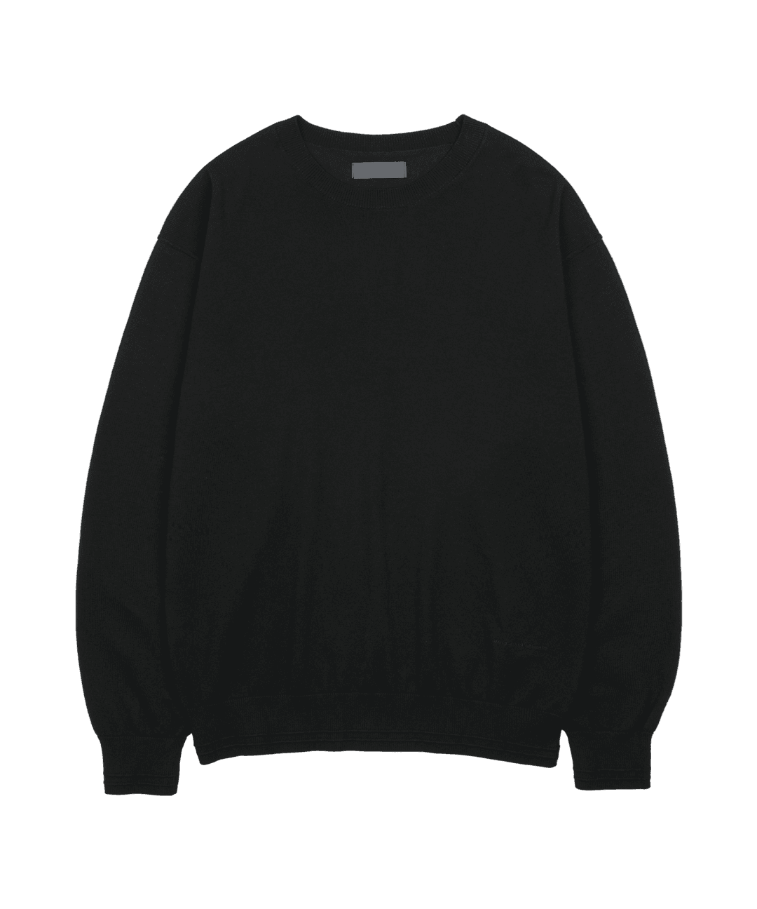 SCALE RIB KNIT [BLACK]