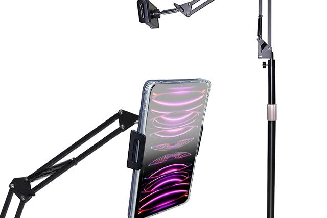 갤럭시탭 아이패드 멀티 스탠드 침대 자바라 높이조절 거치대