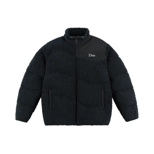 Sherpa Puffer Jacket - Navy