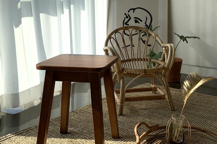 판테온 원목 스툴 의자