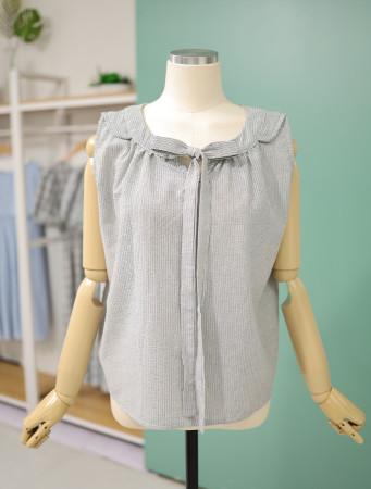 이런 상품 어때요? 르샵 리본타이 스트라이프 민소매 블라우스 TN7BL824