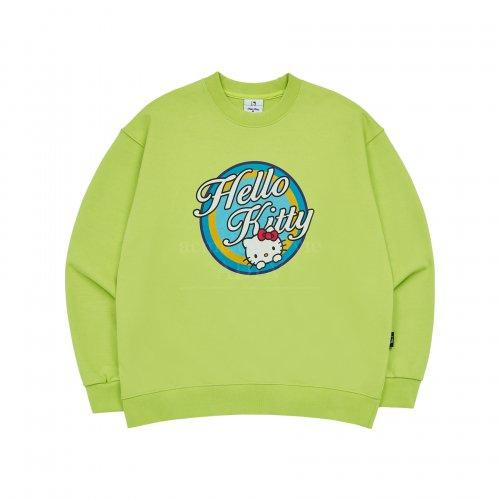 HELLO KITTY ARTWORK SWEAT SHIRT LIME