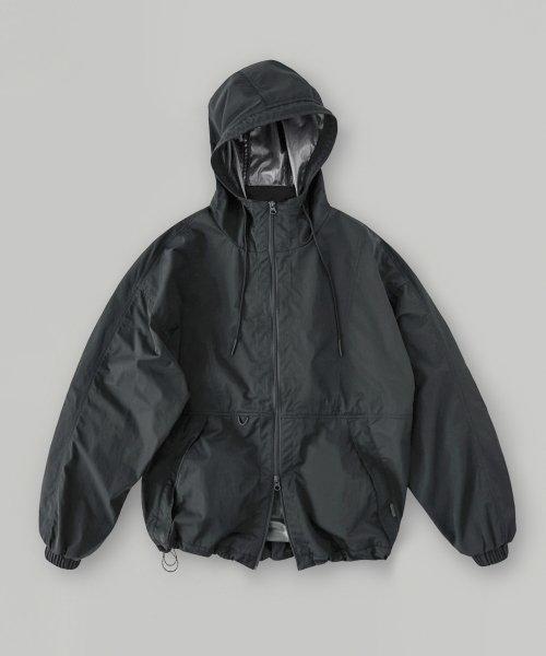 레이어쉘 후드 집업 자켓_Cloud Gray