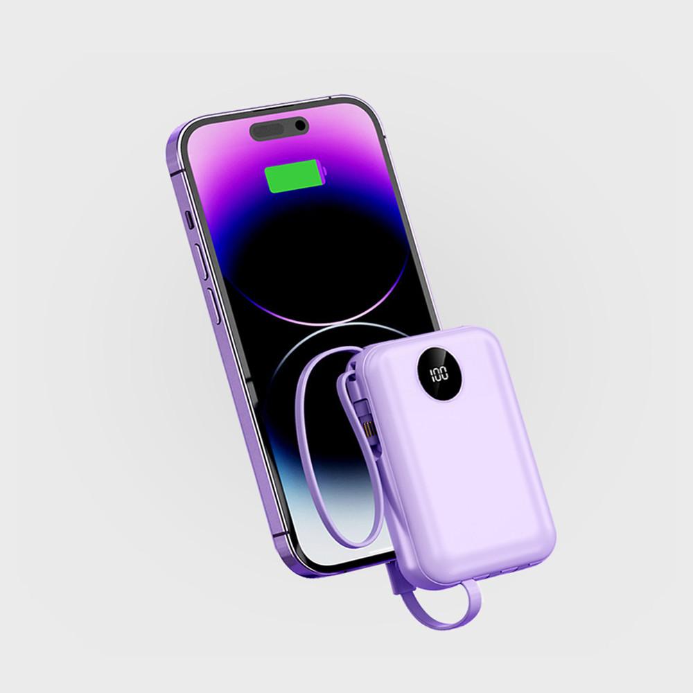 리베타 4in1 충전선 일체형 PD 고속충전 보조배터리 10000mAh