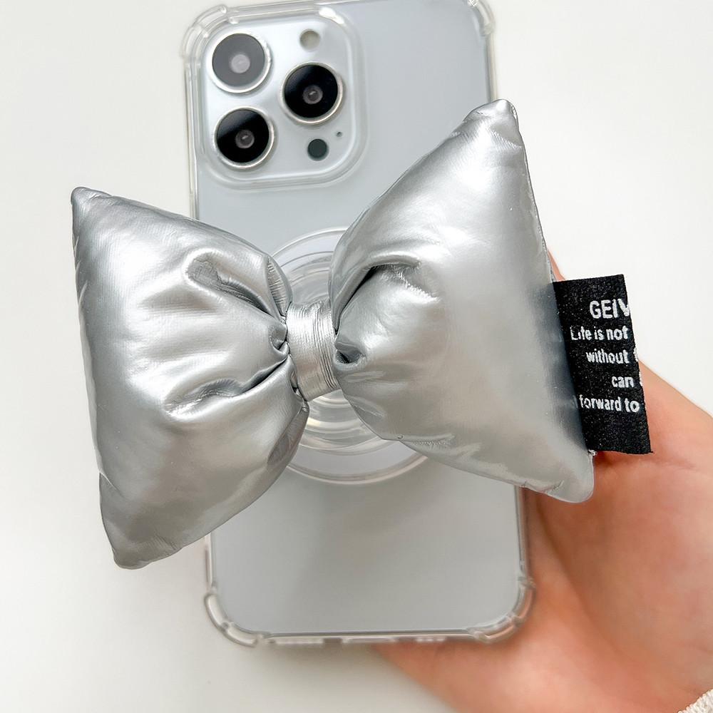 리본 패딩 쿠션 맥세이프 자석 스마트톡