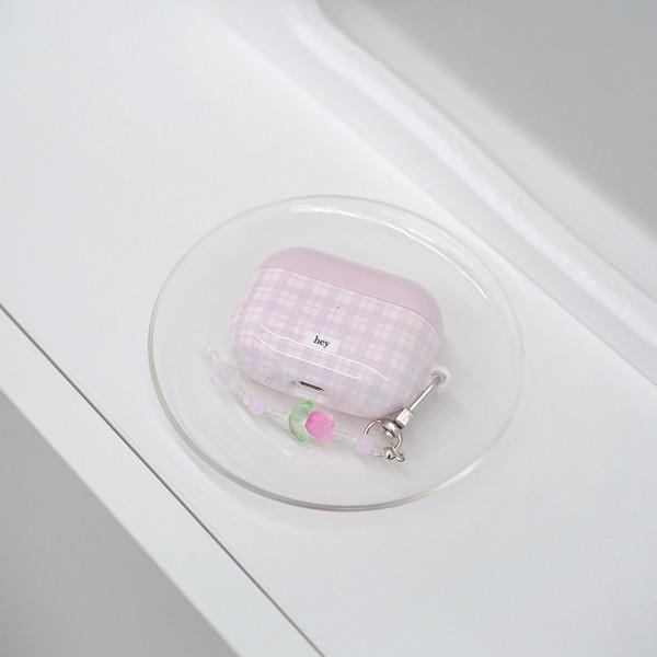 Pink check pod