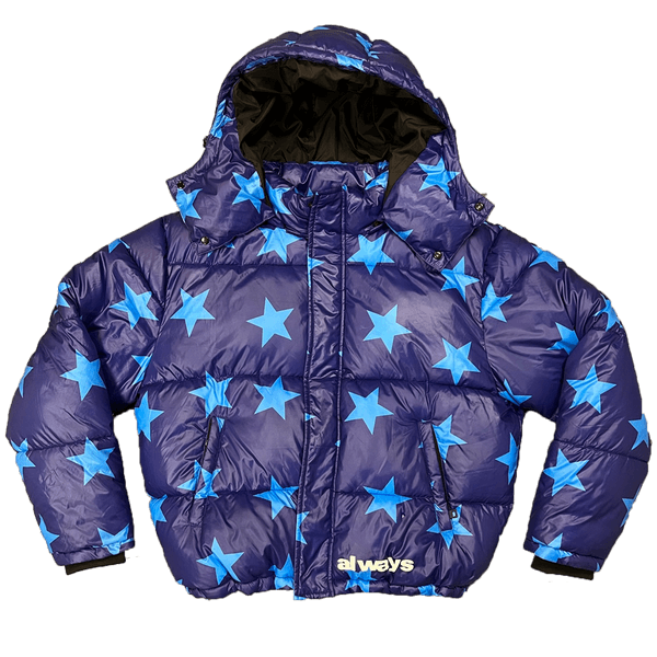 superstar puffa jacket navy